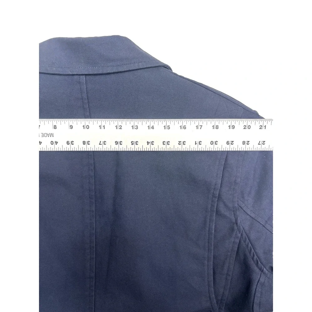 Duluth Trading XLT 50L Navy‎ Blue Presentation Jacket Blazer Canvas Cotton Work